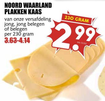 MCD Supermarkt Noord waarland plakken kaas aanbieding