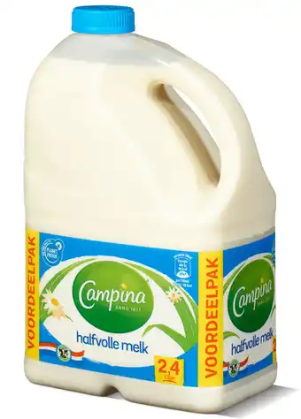 Picnic Campina  halfvolle melk aanbieding