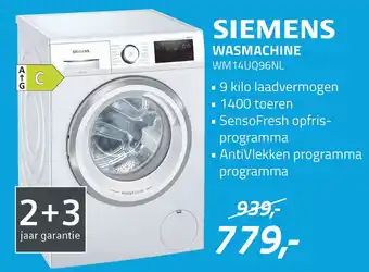 Obbink Siemens wasmachine wm14uq96nl aanbieding