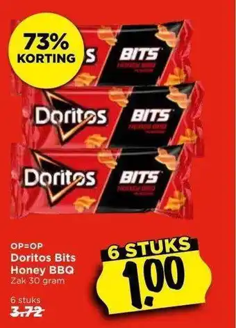 Vomar Voordeelmarkt Doritos bits honey bbq 73% korting aanbieding