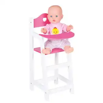 Toys2Play Poppenmeubel poppenstoel wit 22 x 27 x 53 cm my beautiful dolls room aanbieding