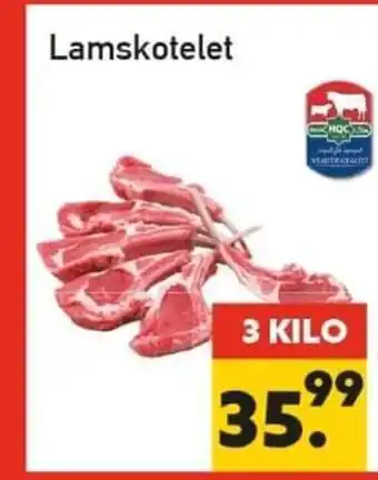 Tanger Markt Lamskotelet 3 kilo aanbieding