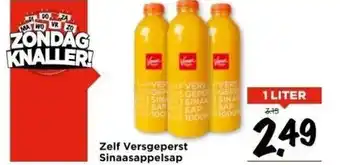 Vomar Voordeelmarkt Zelf versgeperst sinaasappelsap aanbieding