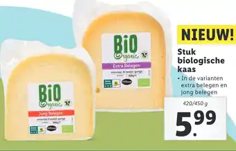 Lidl Stuk biologische kaas aanbieding