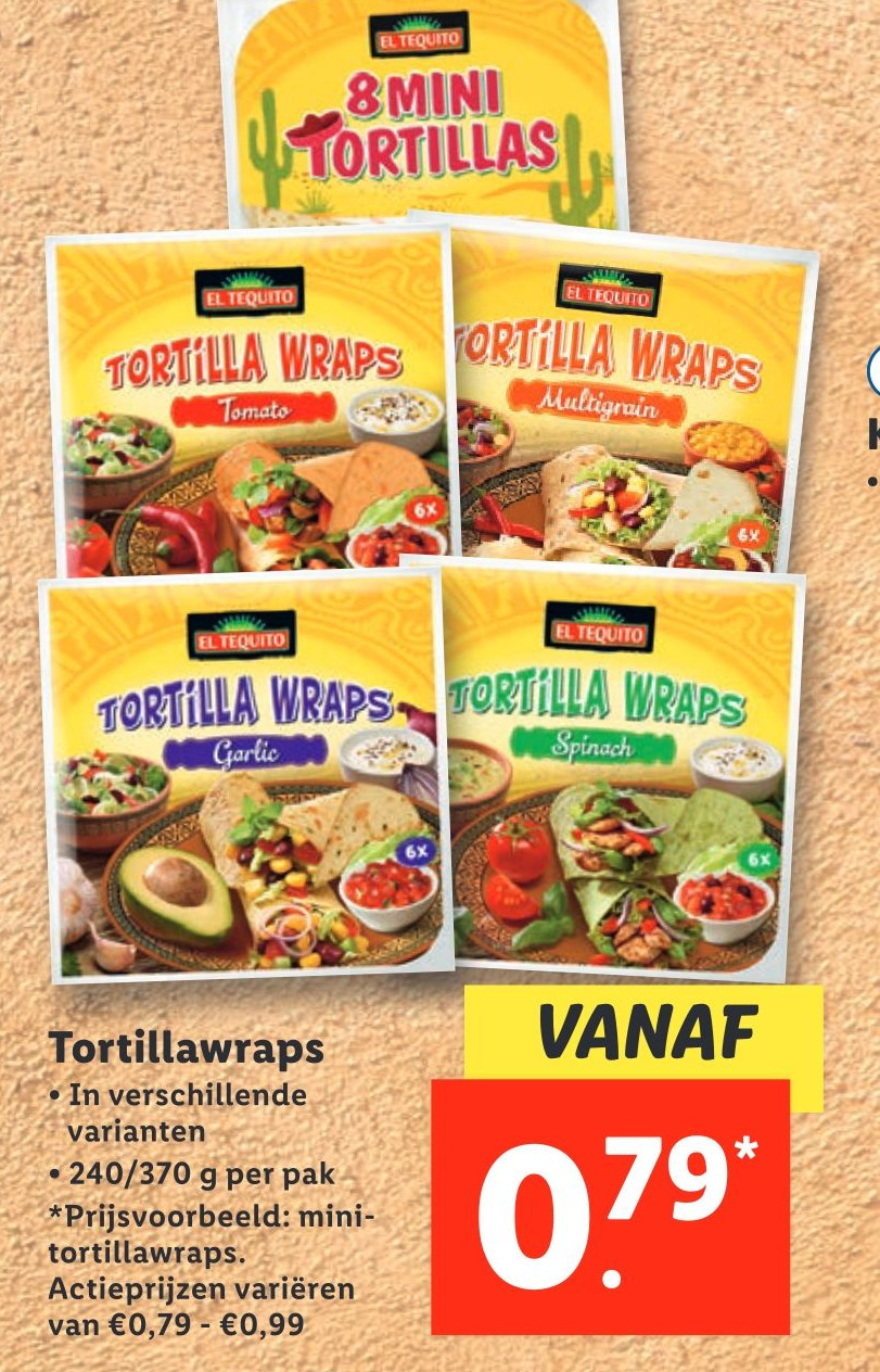 Tortillawraps aanbieding bij Lidl