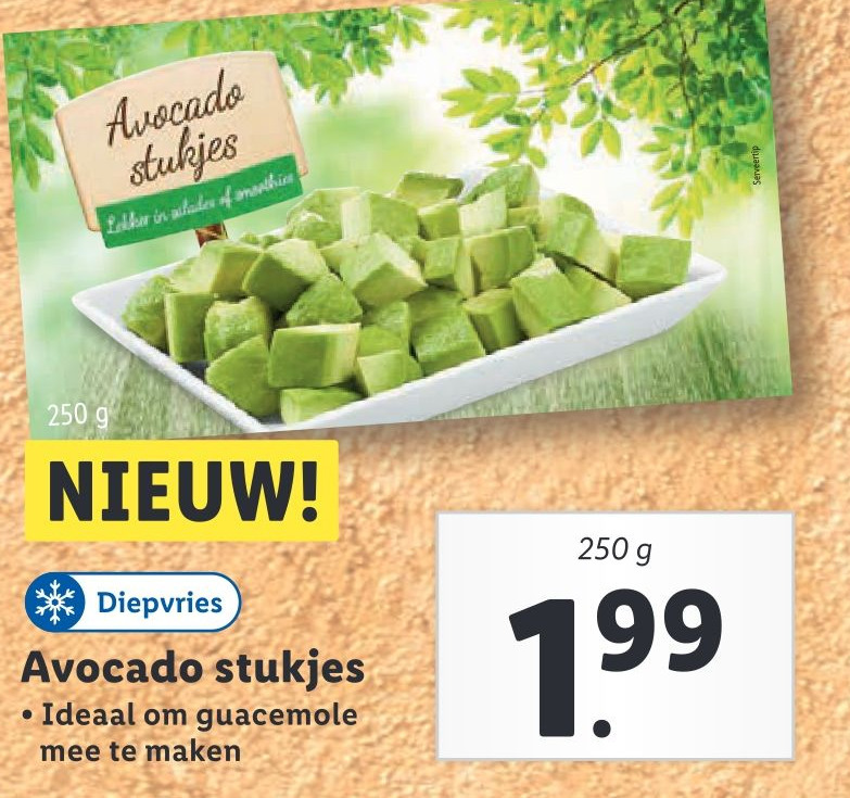 Avocado stukjes aanbieding bij Lidl