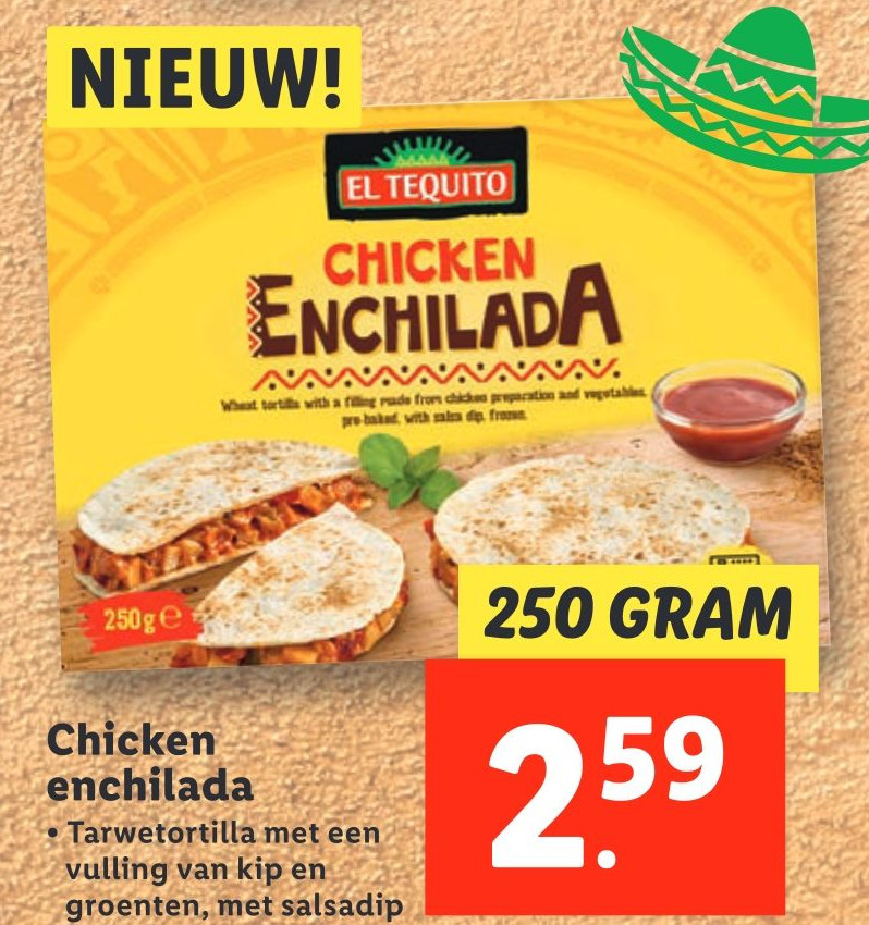 Chicken enchilada aanbieding bij Lidl