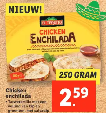 Lidl Chicken enchilada aanbieding