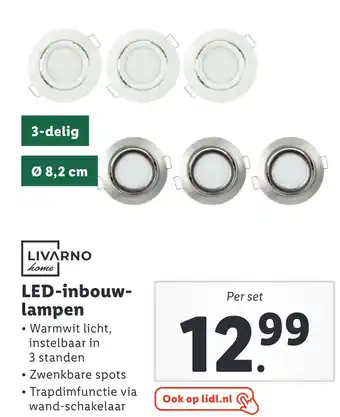 Lidl Livarno home led-inbouwlampen aanbieding