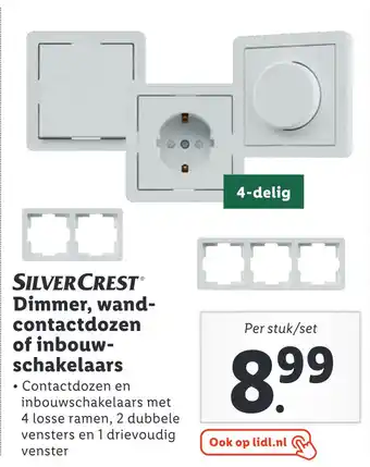 Lidl Silvercrestⓡ dimmer, wand- contactdozen of inbouw- schakelaars aanbieding