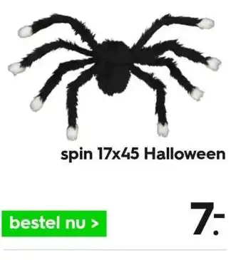 HEMA Spin 17x45 halloween aanbieding