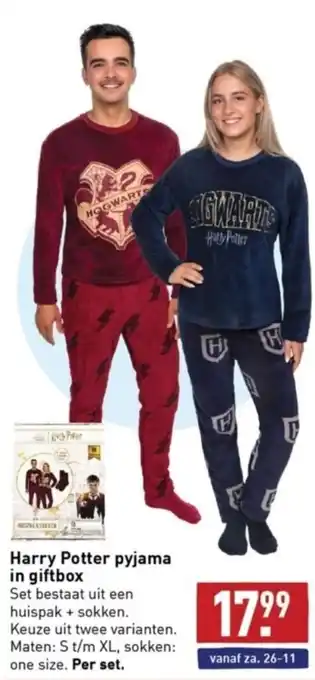 ALDI Harry Potter pyjama in giftbox  S t/m XL aanbieding