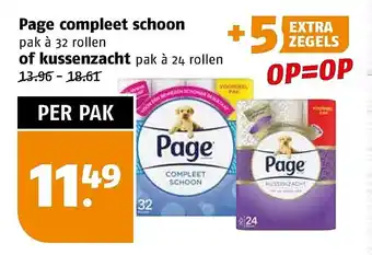 Poiesz Page compleet schoon of kussenzacht aanbieding