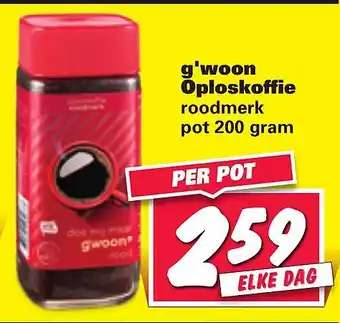 Nettorama G'woon oploskoffie aanbieding