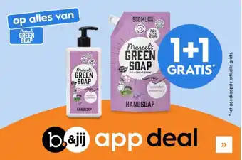 Blokker Op alles van marcel's green soap 1+1 gratis aanbieding