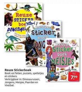 Boekenvoordeel Reuze stickerboek aanbieding