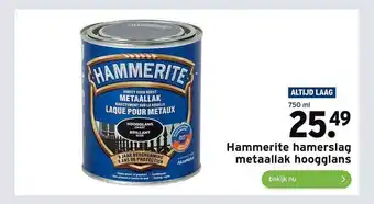 GAMMA Hammerite hamerslag metaallak hoogglans aanbieding