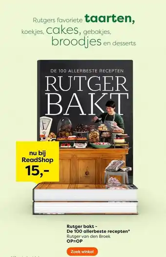 The Read Shop Rutger bakt - de 100 allerbeste recepten aanbieding