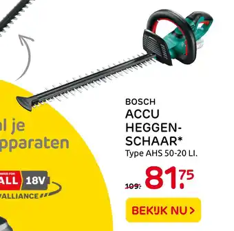 Praxis Bosch Accu Heggen- Schaar* Type Ahs 50-20 Li. aanbieding