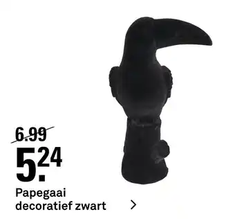 Karwei Papegaai decoratief zwart aanbieding