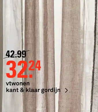 Karwei vtwonen kant & klaar gordijn aanbieding