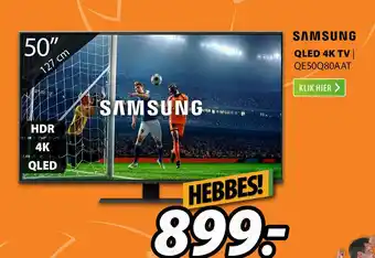 Expert Samsung qled 4k tv | qe50q80aat aanbieding