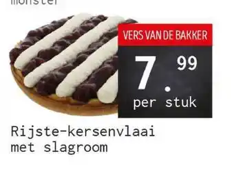 Naanhof Rijste-kersenvlaai met slagroom aanbieding