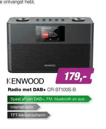 EP Kenwood radio met dab+ cr-st100s-b aanbieding