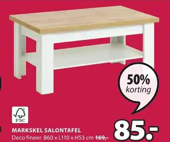Jysk Markskel salontafel aanbieding