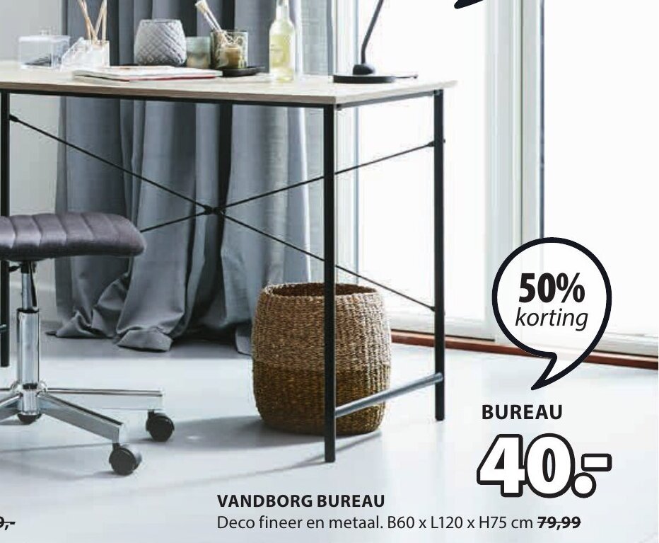 bureau aanbieding bij Jysk