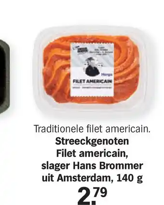 Albert Heijn Streeckgenoten Filet americain, slager Hans Brommer 140g aanbieding