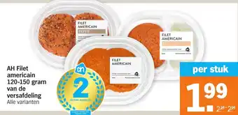 Albert Heijn AH Filet Americain 120-150g aanbieding