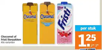 Albert Heijn Chocomel of Fristi 1L aanbieding