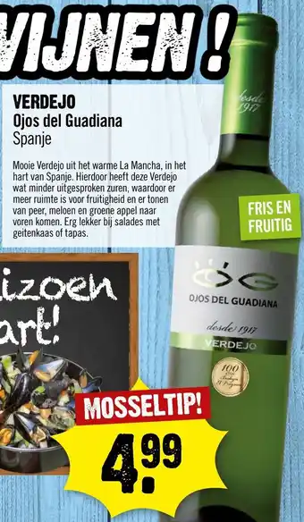 Dirck 3 Ojos Del Guadiana Verdejo 750ml aanbieding