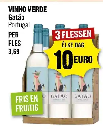 Dirck 3 Gatao Vinho Verde 3*750ml aanbieding