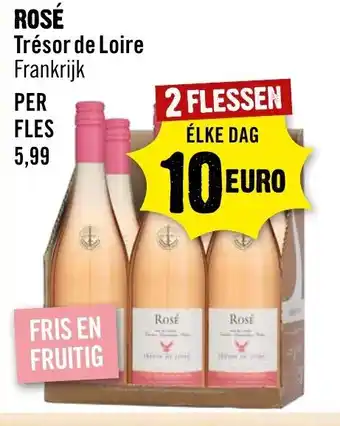 Dirck 3 Tresor de Loire Rose 2*750ml aanbieding