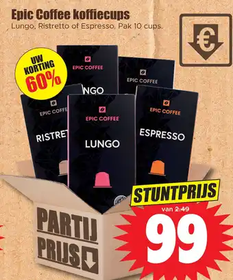 Dirk Epic coffee koffiecups aanbieding