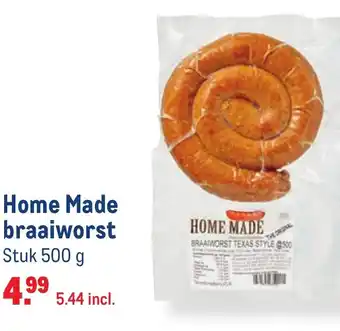 Makro Home Made Braaiworst 500g aanbieding