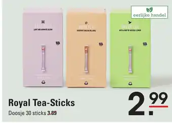 Sligro Royal Tea-Sticks 30 sticks aanbieding