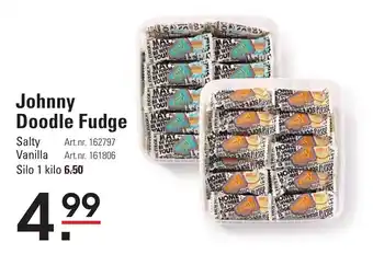 Sligro Johnny Doodle fudge salty 1 kilo art.nr. 162797 aanbieding