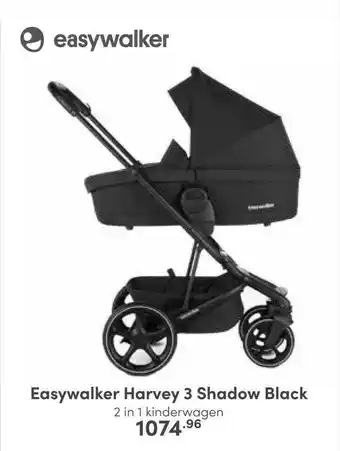 Baby & Tiener Easywalker harvey 3 shadow black 2 in 1 kinderwagen aanbieding