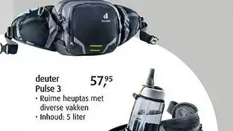 De Wit Schijndel Deuter pulse 3 ruime heuptas met diverse vakken aanbieding