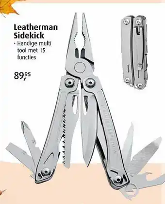 De Wit Schijndel Leatherman sidekick handige multi tool met 15 functies aanbieding