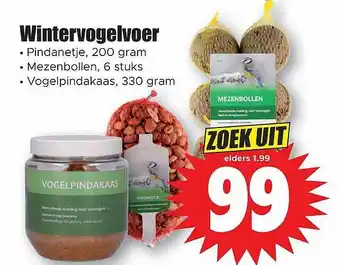 Dirk Wintervogelvoer : pindanetje, mezenbollen of vogelpindakaas aanbieding