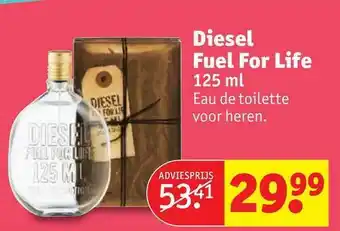 Kruidvat Diesel fuel for life 125 ml aanbieding