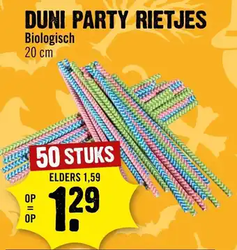 Dirck 3 Duni Party Rietjes Biologisch 20 cm 50 stuks aanbieding