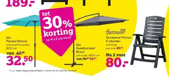 Leen Bakker Zweefparasol Brava 300cm aanbieding