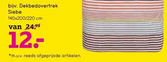 Leen Bakker Dekbedovertrek Siebe 140*220/220 cm aanbieding