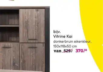 Leen Bakker Vitrine Kai 150*118*50 cm aanbieding