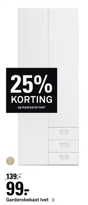 Karwei Garderobekast Ivet aanbieding